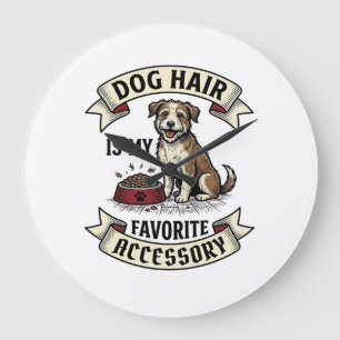 Hond Haar Shirt Vintage Gravure Grappige Hond Lief Grote Klok