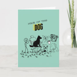 Hond Haar Verjaardagskaart Kaart