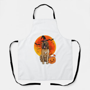 Hond Halloween Bloedhond Jack O Lantern Pompoen T- Schort