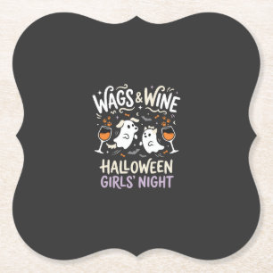 Hond Halloween Boo Crew Kartonnen Onderzetters