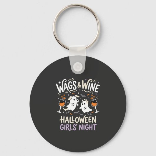 Hond Halloween Boo Crew Sleutelhanger (Voorkant)