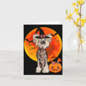 Hond Halloween Chinese Crested Jack O Lantern Kaart (Gele Bloem)