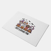 Hond Halloween gewoon een spookachtige poot Deurmat (Schuin)