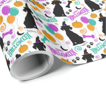 Hond Halloween Gift Wrapping Paper