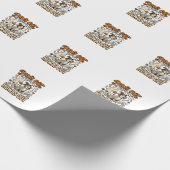 Hond Halloween Huil Feest Cadeaupapier (Hoek)