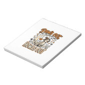 Hond Halloween Huil Feest Notitieblok (Linkerzijde)