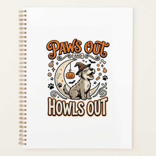 Hond Halloween Huil Feest Planner (Voorkant)