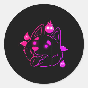 Hond Halloween Huisdierkleren Ronde Sticker