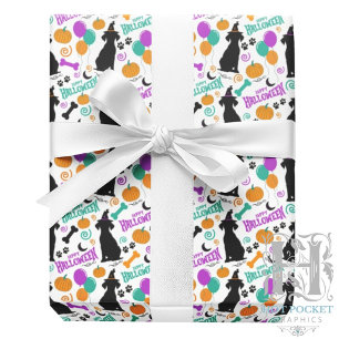 Hond Halloween Inpakpapier