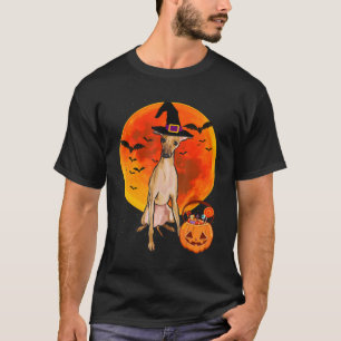 hond halloween italiaanse grieit jack o lantern pu t-shirt