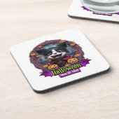Hond Halloween Kostuum Bier Onderzetter (Linkerzijde)
