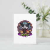 Hond Halloween Kostuum Briefkaart (Staand voorkant)