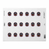Hond Halloween Kostuum Etiket (Full Sheet)
