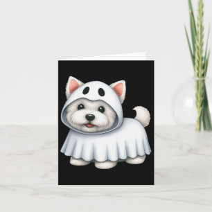 Hond Halloween Kostuum Ghost West Highland Terrier Kaart