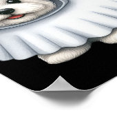 Hond Halloween Kostuum Ghost West Highland Terrier Poster (Hoek)