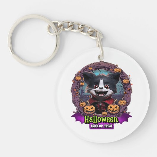 Hond Halloween Kostuum Sleutelhanger (Voorkant)