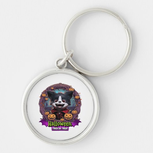 Hond Halloween Kostuum Sleutelhanger (Voorkant)
