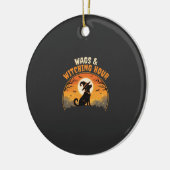Hond Halloween Maneschijn Keramisch Ornament (Links)