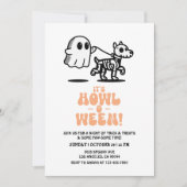 Hond Halloween Party Nodig Hond Kostuum Party Kaart (Voorkant)