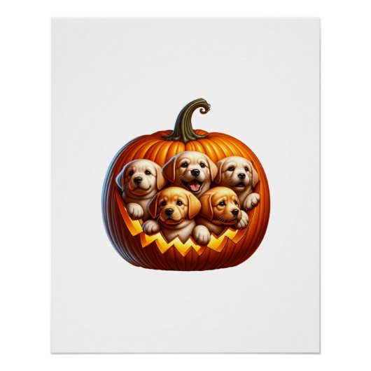 Hond Halloween Perfect Poster (Voorkant)