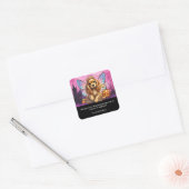 Hond Halloween Pet in spookachtige kostuums Vierkante Sticker (Envelop)