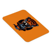 Hond Halloween - Pitbull Witch Magneet (Rechterzijde)