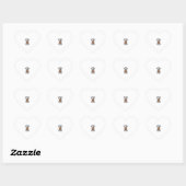 Hond Halloween Snoep Nacht Hart Sticker (Vel)