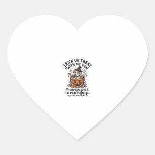 Hond Halloween Snoep Nacht Hart Sticker