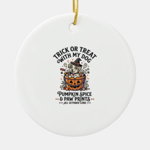 Hond Halloween Snoep Nacht Keramisch Ornament