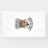 Hond Halloween Snoep Nacht Spandoek (Horizontaal)