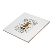 Hond Halloween Treat Squad Tegeltje (Zijkant)
