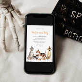 Hond Halloween Uitnodiging Happy Howloween