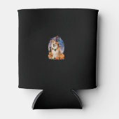 Hond Halloween Welsh Corgi Jack O Lantaarn Pompoen Blikjeskoeler (Voorkant)