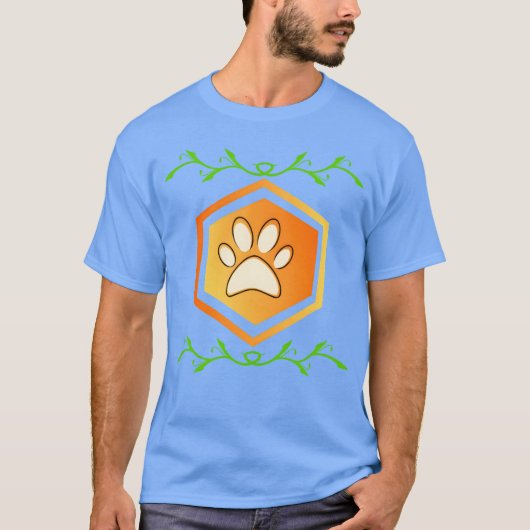 Hond Hand retro meisje T-shirt (Voorkant)