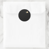 Hond Hand Shadow Op Pocket Making Shadow Poppen St Ronde Sticker (Tas)