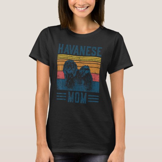 Hond Havanese Moeder Havanese Moeder T-shirt (Voorkant)