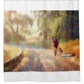 HOND HEAVEN Douchegordijn (Voorkant)