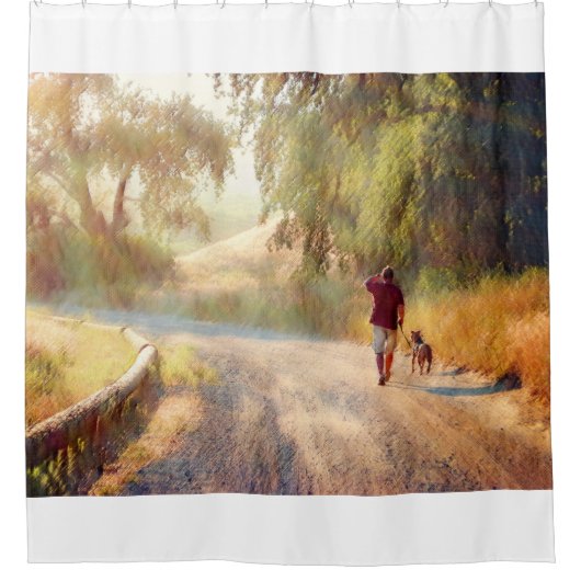 HOND HEAVEN Douchegordijn (Voorkant)