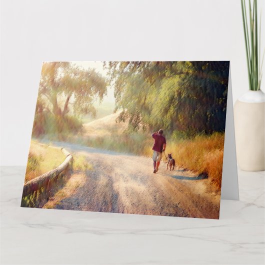 HOND HEAVEN Jumbo Wenskaart Kaart (Voorkant)