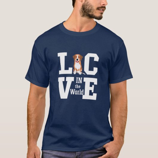 Hond Heeft Je Lief T-shirt (Voorkant)