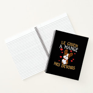 Hond Heeft Mijn Huiswerk Opgegeten - Franse Quote  Notitieboek