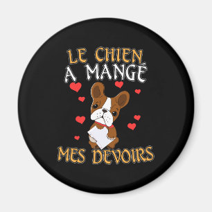 Hond Heeft Mijn Huiswerk Opgegeten - Leer Franse Q Magneet