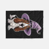 Hond Heks Hond Halloween Optreden Fleece Deken (Voorkant (Horizontaal))