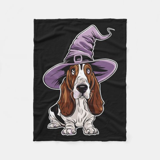 Hond Heks Hond Halloween Optreden Fleece Deken (Voorkant)