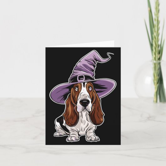 Hond Heks Hond Halloween Optreden Kaart (Voorkant)