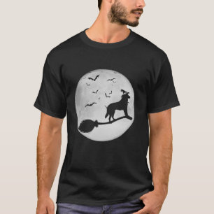 Hond Heksenbezem Volle Maan Duitse Herder Hond Hal T-shirt