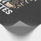 Hond Herfst Latte Halloween Cadeaupapier (Hoek)