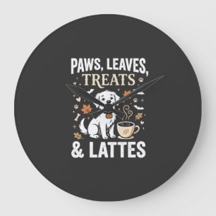 Hond Herfst Latte Halloween Grote Klok
