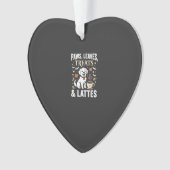 Hond Herfst Latte Halloween Ornament (voorkant)