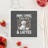 Hond Herfst Latte Halloween Servet (Insitu)